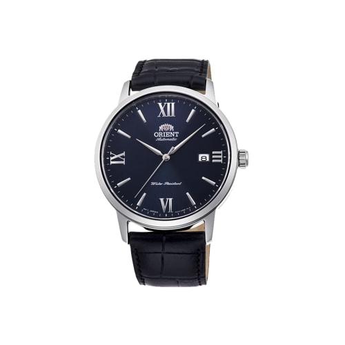 

Orient Stainless Steel Japanese Automatic Watch with Leather Strap, Blue, 22 (Model: RA-AC0F11L10B)