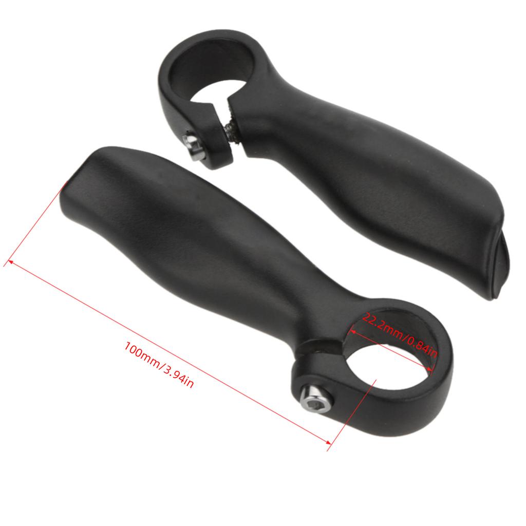 2Pcs Cycle Mountain Bike Bicycle MTB Handle Bar End Aluminium Alloy Security Grips 22.2mm