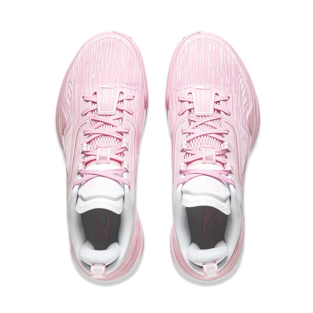 Li Ning Liren Assassin 1 Basketball Shoes Men's Low Top Soft Cherry Blossom Pink/Standard White ABPU021-6