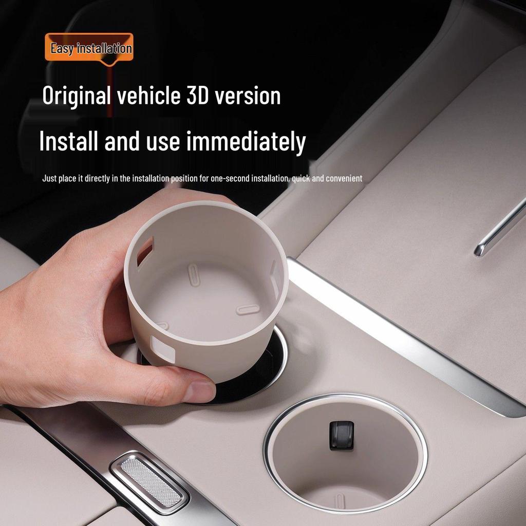 Protection Porte-Gobelet d'Eau pour Console Xiaomi YU7 - Ensemble d'Accessoires de Voiture en Silicone Antidérapant et Imperméable 5 Pièces