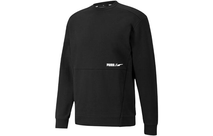 PUMA Sweatshirts Men s Black Crew Neck Thickened Regular 846545-01 S