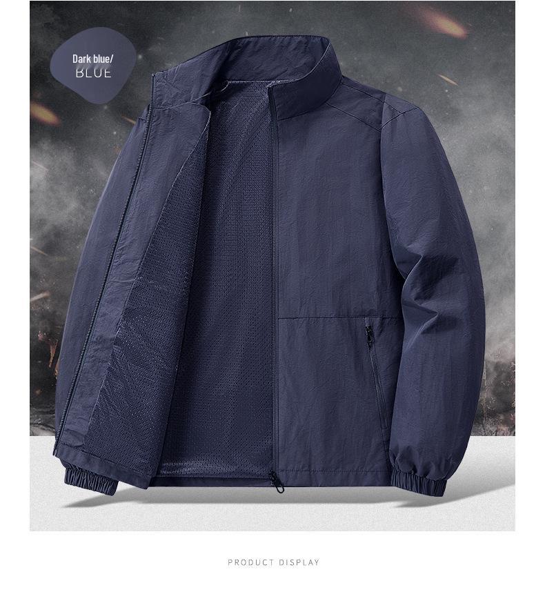 2026 Trendy Men's Lightweight Stand Collar Jacket - Spring/Autumn Casual Outerwear