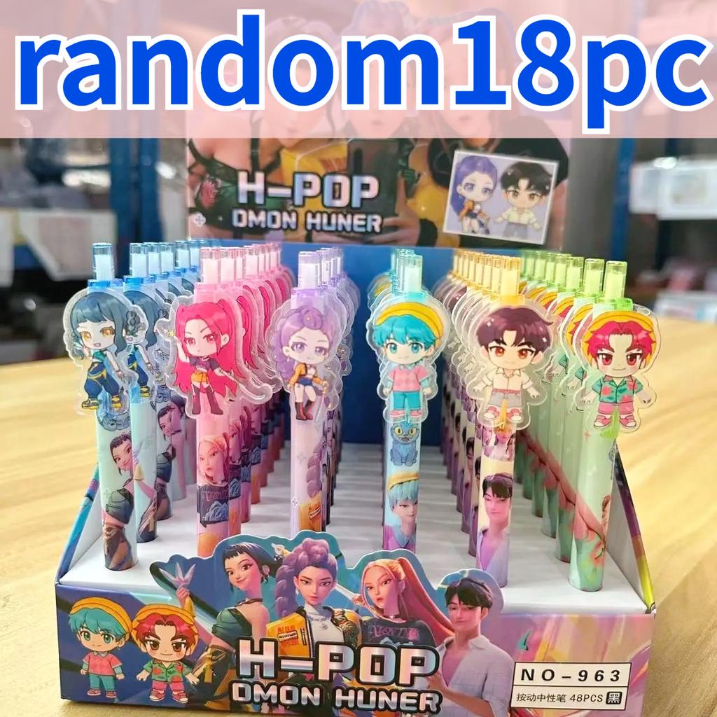 KPop Devil Hunter Student Pen Exam Drawing Set Anime Cartoon Character Stationery, School Supplies Gifts