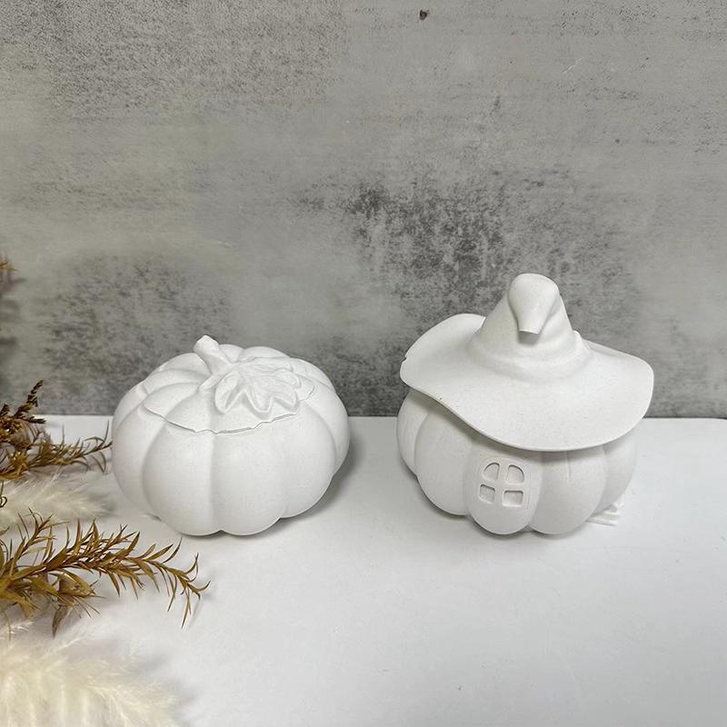 1PC Spooky Pumpkin Container Silicone Crafting Mold Silicone Mold