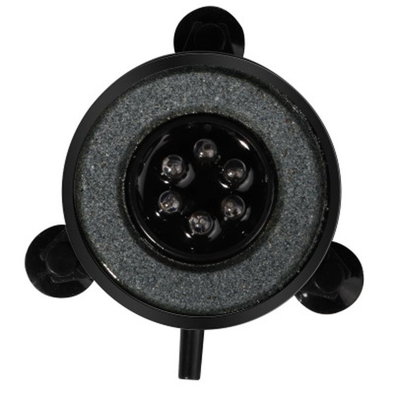 Lumină LED cu schimbare de culoare, impermeabilă, pentru acvariu, rotundă, lampă decorativă cu barbotor pentru acvariu. Această lumină este ideală pentru acvariu, bazin cu pești, piscină.