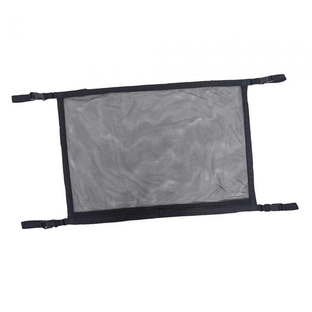 Car Ceiling Cargo Mesh Net Storage Pocket Vehicle Interior Accessories Durable Car Roof Organizer for Car with 4 Handles