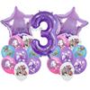 Kpop Vânătorii de Demoni Temă de Ziua de Naștere Decor de Petrecere Set Numere Violet Set Complet