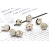 1 Set Shirt Sweater Shank Button Replacement Clothes Blouse Coat Hat Rhinestone Metal Buttons Brooch Pin Badge Sewing