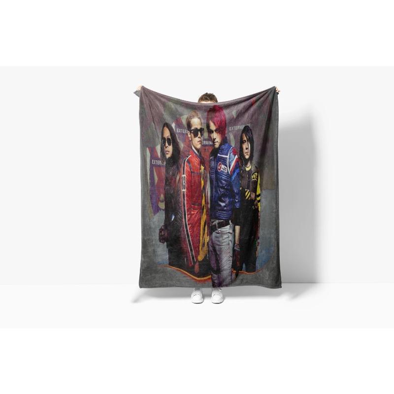 My C-Chemical R-Romance Band Blanket Flannel Soft Kid's Baby Throw Blanket,for Bedroom Living Room Sofa Bed Car, Brithday Gift