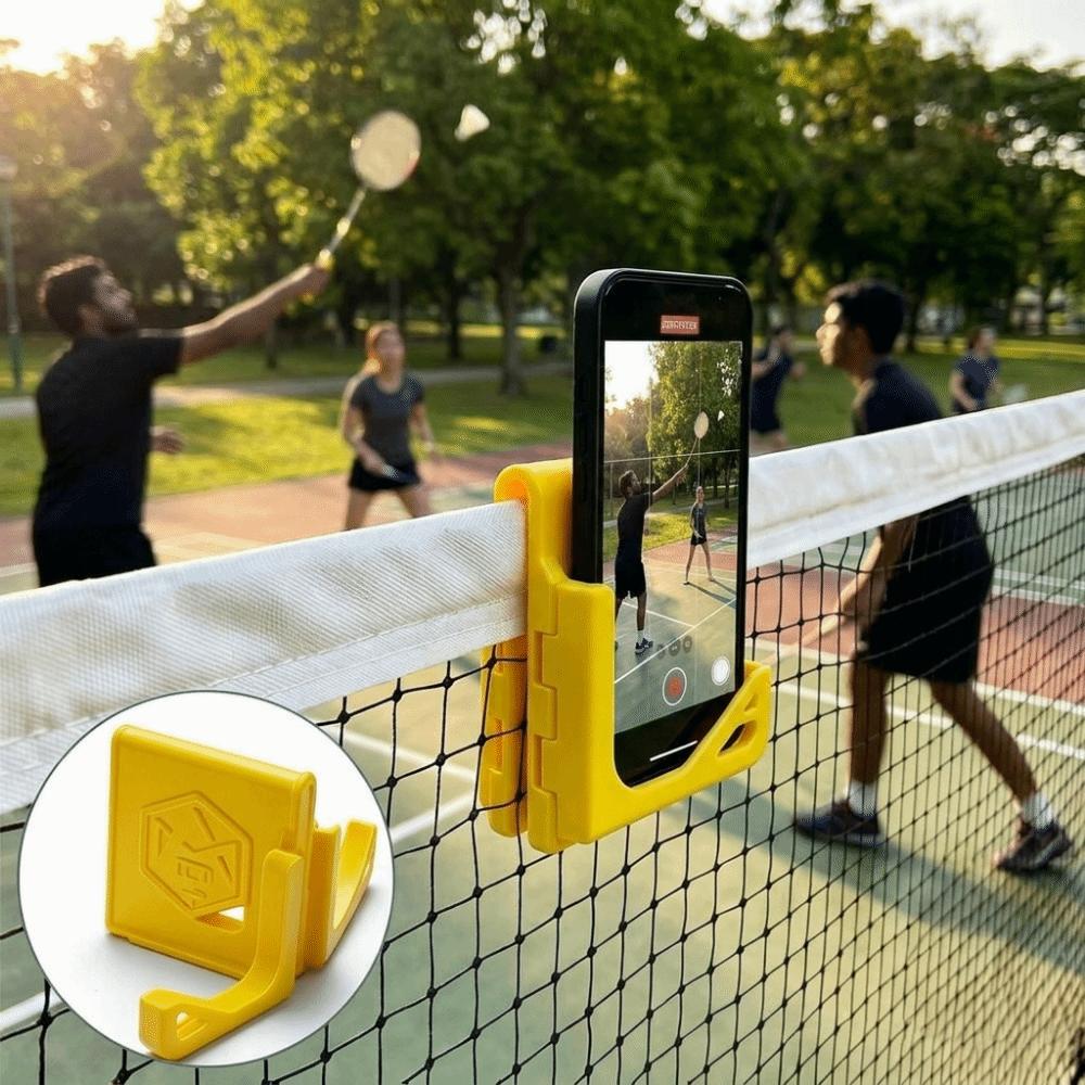 Foldable Badminton Net Mobile Phone Holder Adjustable Angle Phone Holder Stable Phones Bracket Professional Sports Accessories