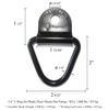 Heavy Duty Truck Bed Tie Down Anchor Ring Trailer Hook Cargo Bolt V-Ring Pickup Rail Accessories (Pack of 4)