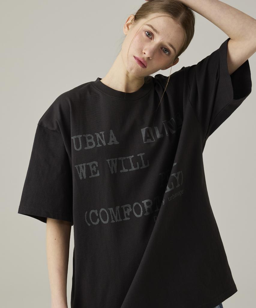 URBANAGE Alive Oversized Short Sleeve Charcoal