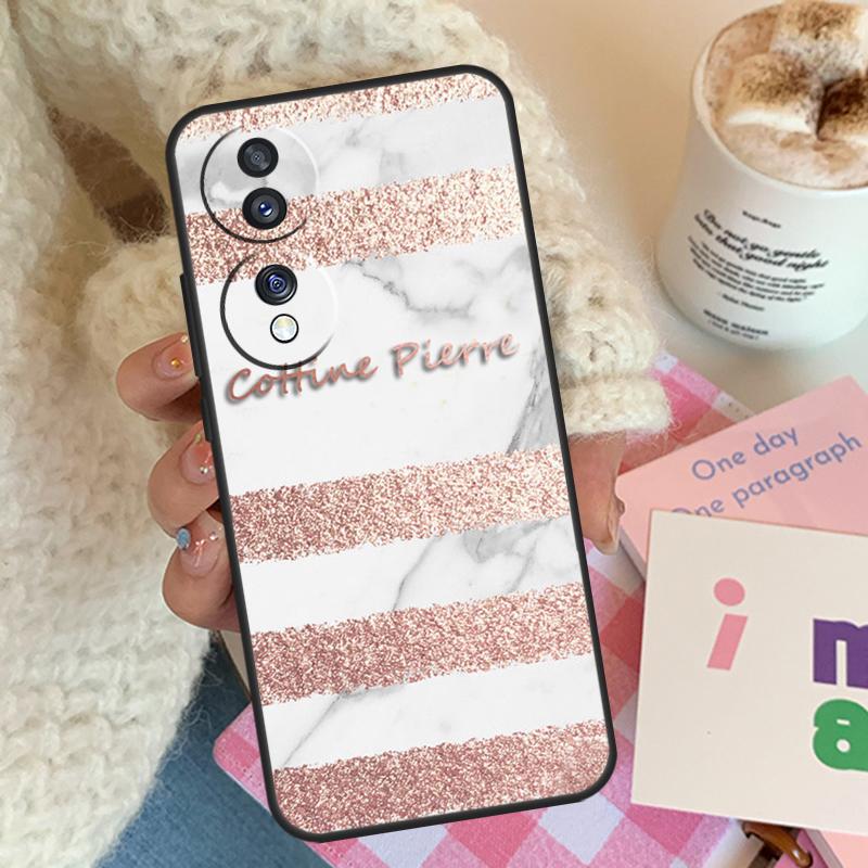 PERSONALISED MARBLE CUSTOM NAME Case For Honor X9b X9a X8a X7a X6a X9 X7 X6 X8 Cover For Honor 50 70 90 Lite Magic 4 5 Pro