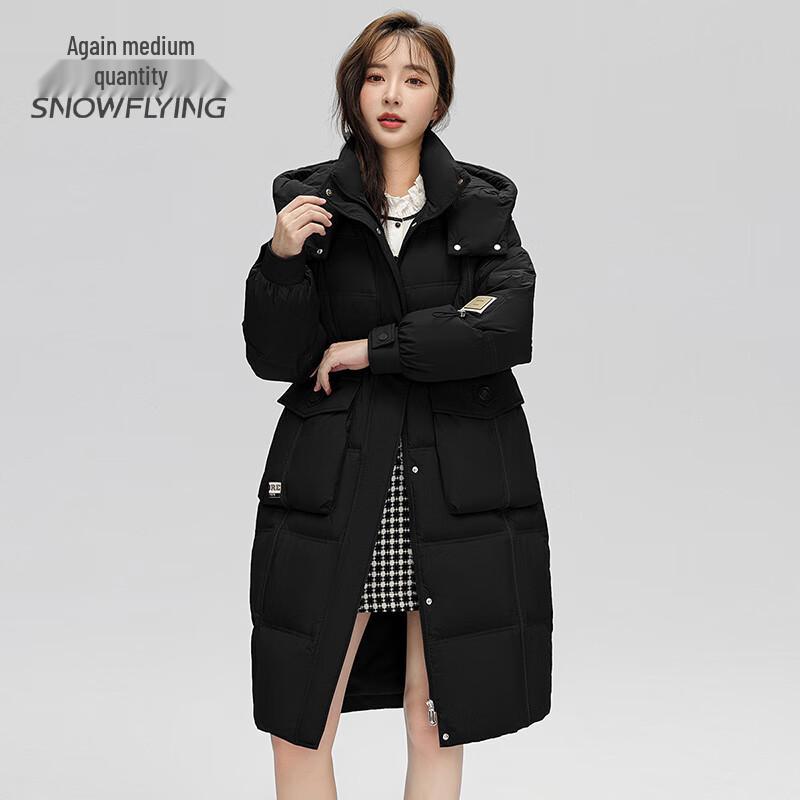 SNOWFLYING Women's Mid-Length Thickened Down Coat