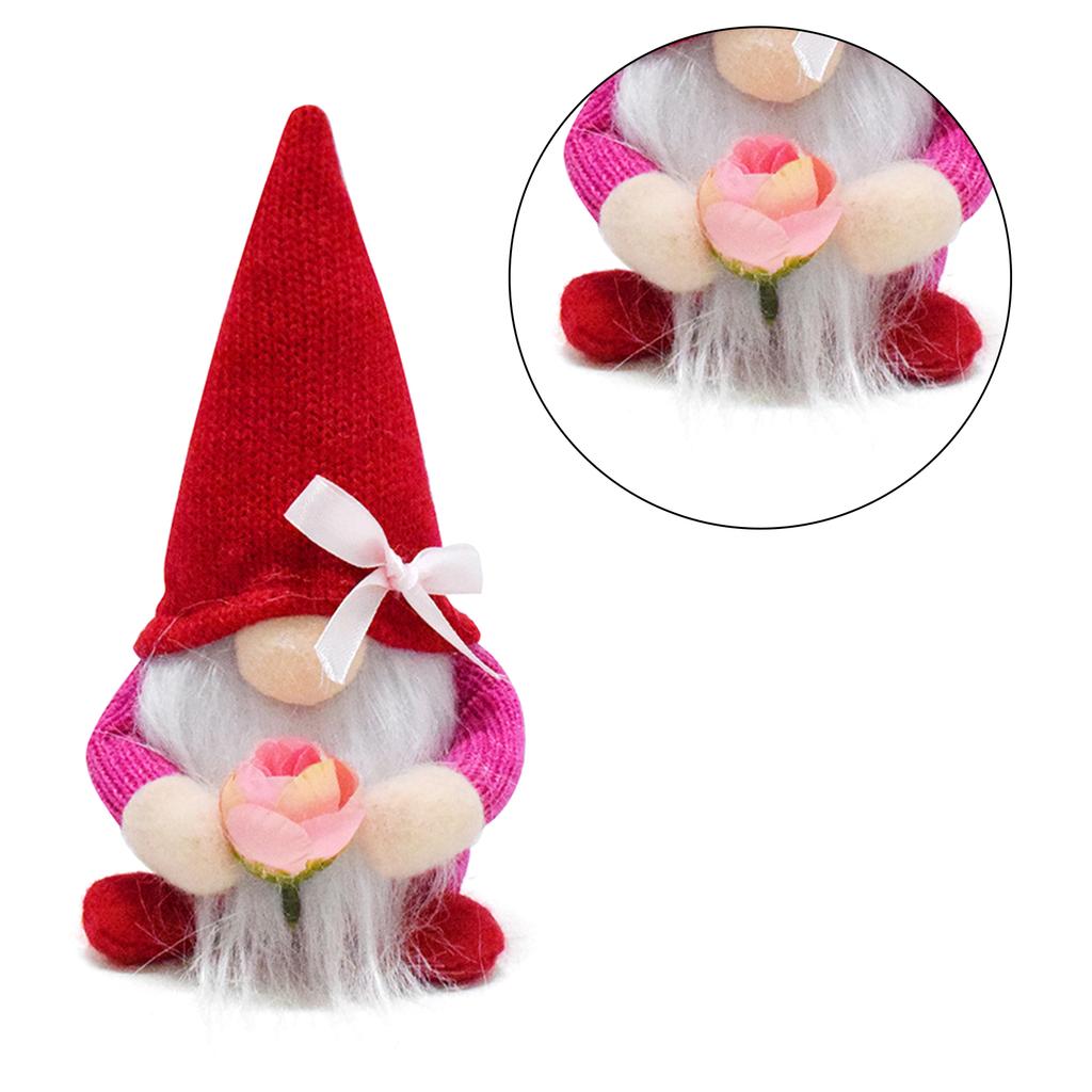 Handcrafted Valentine's Day Doll Decor for Home or Office Unique Faceless Toy Ornament Cute Stuffed Toy Figurine