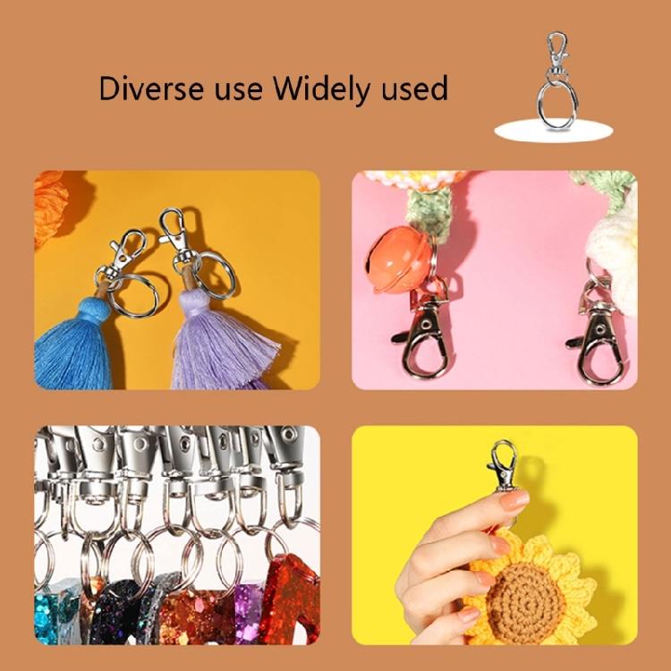 Metal Swivel Lobster Claw Clasps for DIY Keychain Lanyard, Jewelry Making