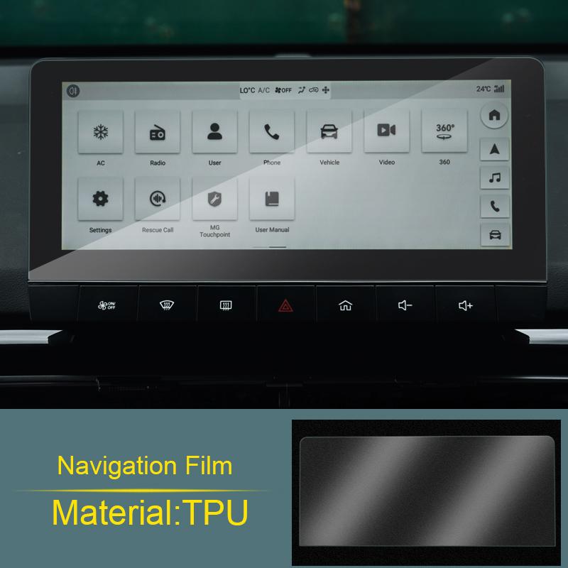 For MG 4 Electric Mulan 2023-2025 Car GPS Navigation Dashboard Film Windows Contol Gear Panel Film TPU Sticker Auto