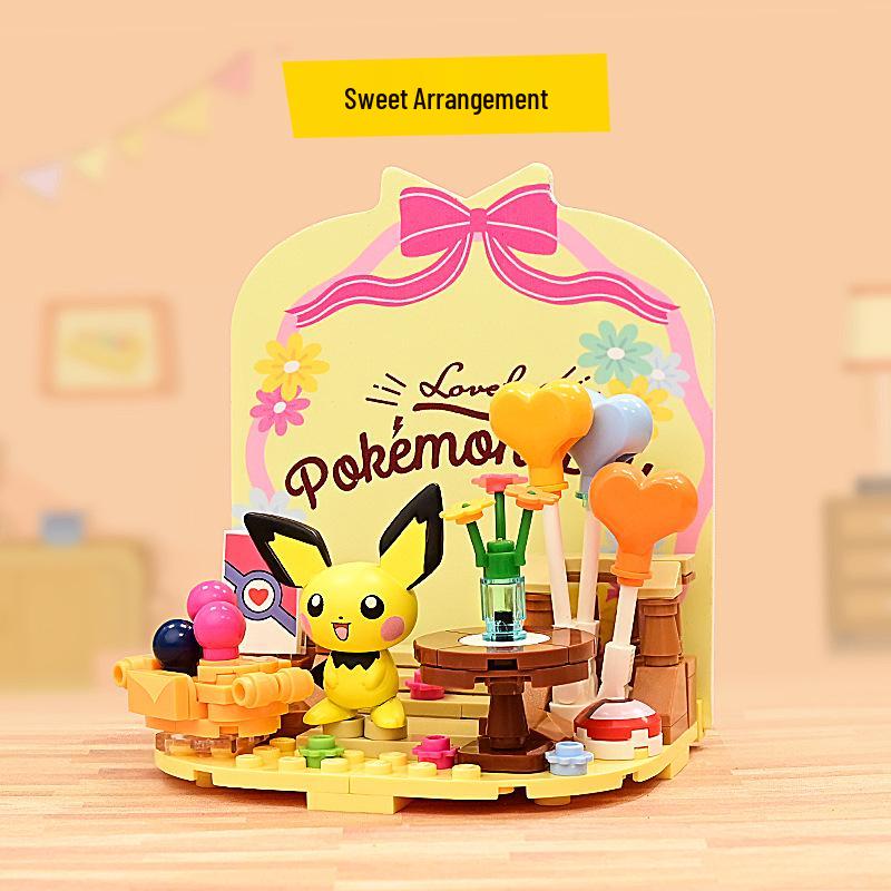 Pokémon Pikachu Building Blocks: Keeppley Kirby Assembly Display Ornament Toy