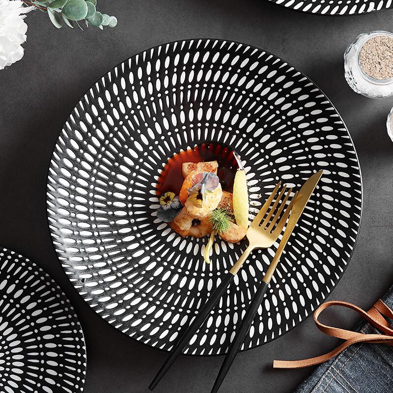 Nordic Luxury Bone China Dinner Plate