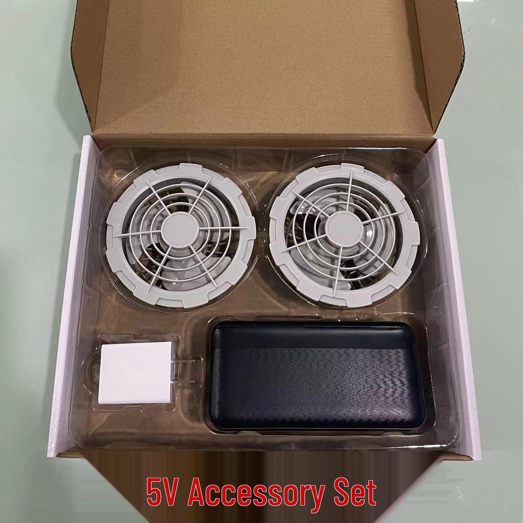 5V USB Three-Speed Cooling Fan for Clothing Accessories (Supports 7.4V and 12V DC Line)