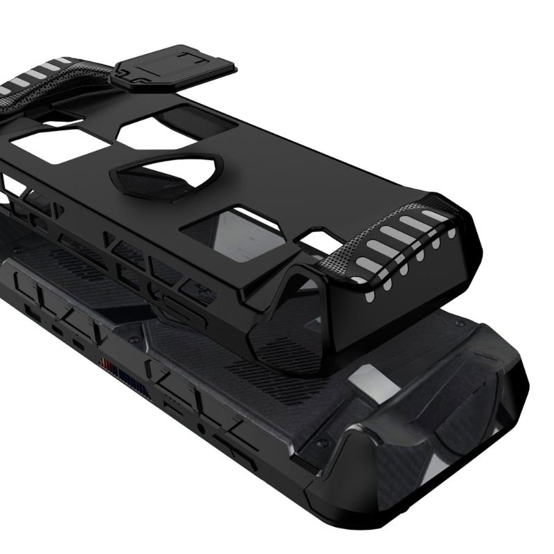 TPU-Schutzhülle mit integriertem verstellbarem Ständer und Kühlöffnungen für Claw 8 Ryzen Edition Gaming-Handheld-Geräte
