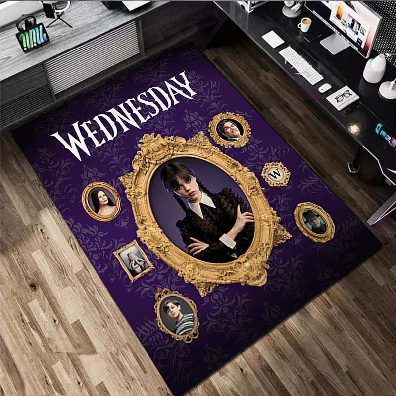 1Pc Wednesday Rug - Home carpet Office Decorative Carpet For Living Room Bedroom Door Mat Floor Rug Computer Chair Area Rug