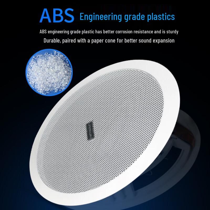 LINGSHENG 6.5-inch Recessed Ceiling Speaker CN plug (adapter included)