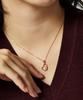 Helene Jewelry 14K Cherish Heart Cubic Gold Necklace