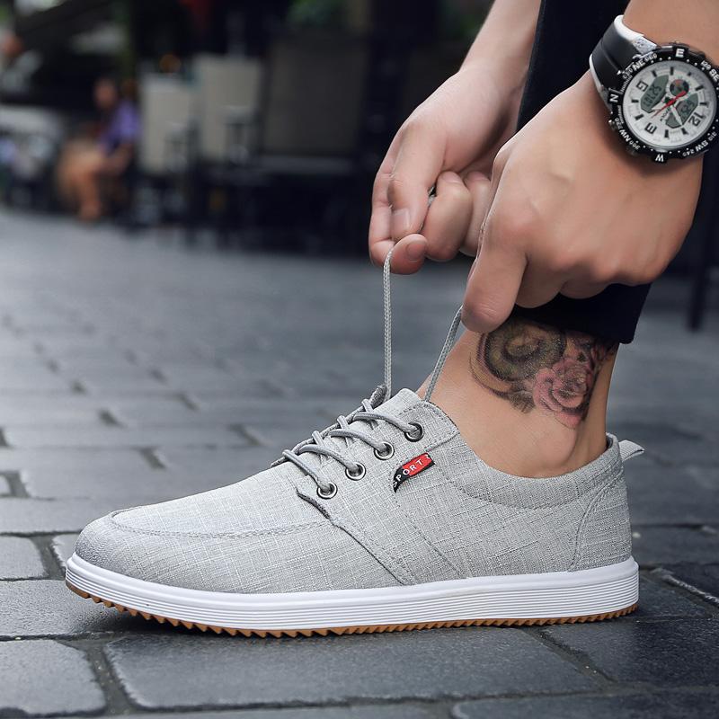 Sommer Herren Casual Canvas Schuhe rutschfeste, verschleißfeste Herren-Loafer