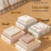 Four-Piece Breathable Storage Bag Set for Seasonal Quilt and Clothing Organization.