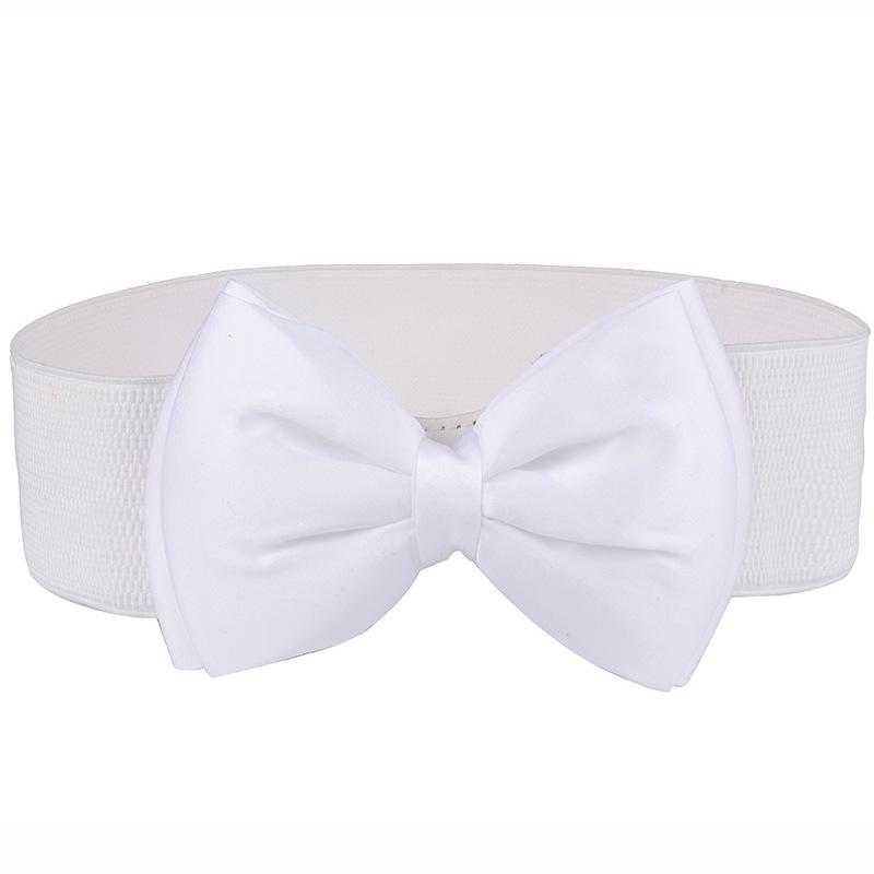 Chiffon Bow Elastic Belt Bow Elastic Waist Seal Belt Ladies Belt