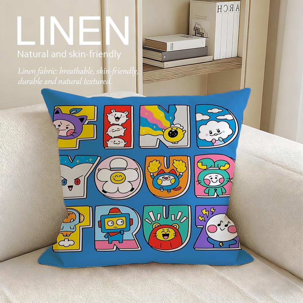 Cute Truz Cushion Cover Pillowcase Set Pcs x x Breathable Washable Sofa Cushion Cover