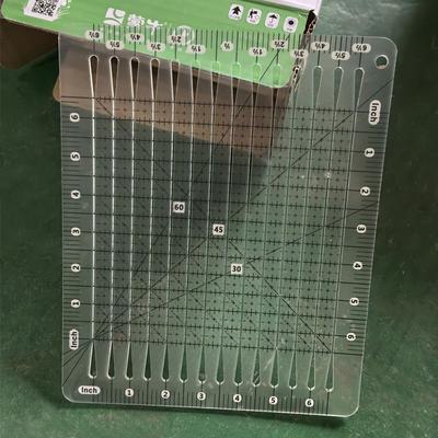 Essential Sewing 5-in-1 Acrylic Transparent Ruler, Used for Quilting and Cutting Crafts