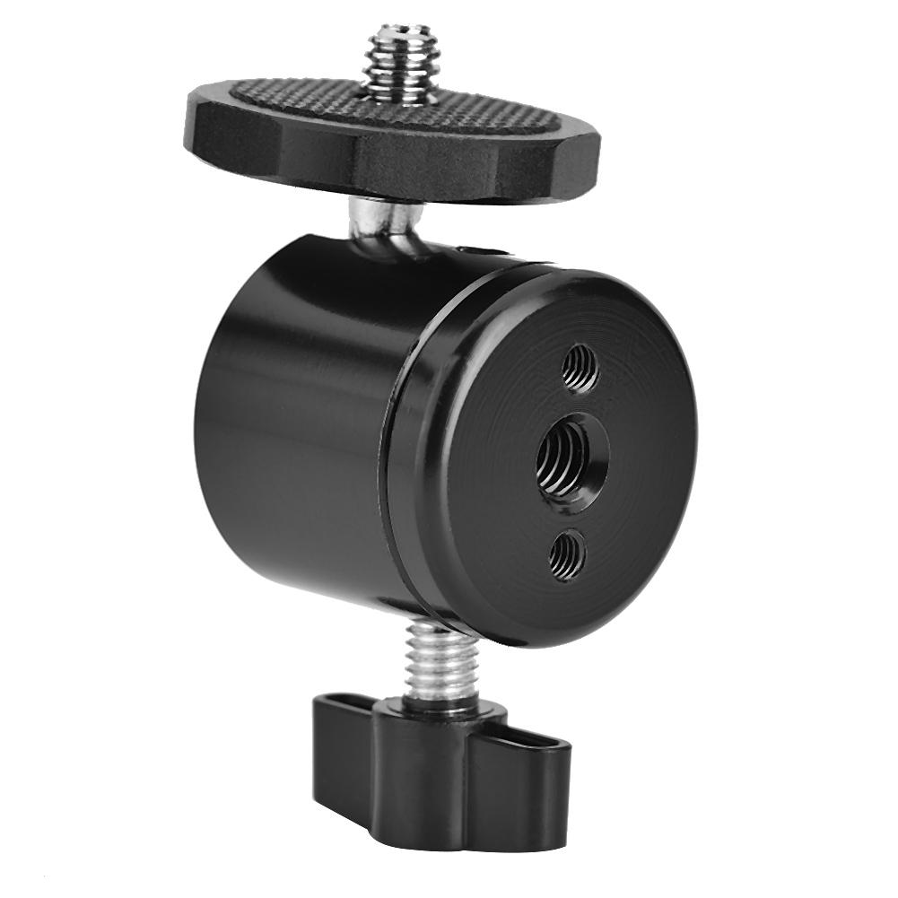 360 dreibart kulehode 14" skruefeste for DSLR-kamera Stativ Kulehodestativ Stativhoder (rød)