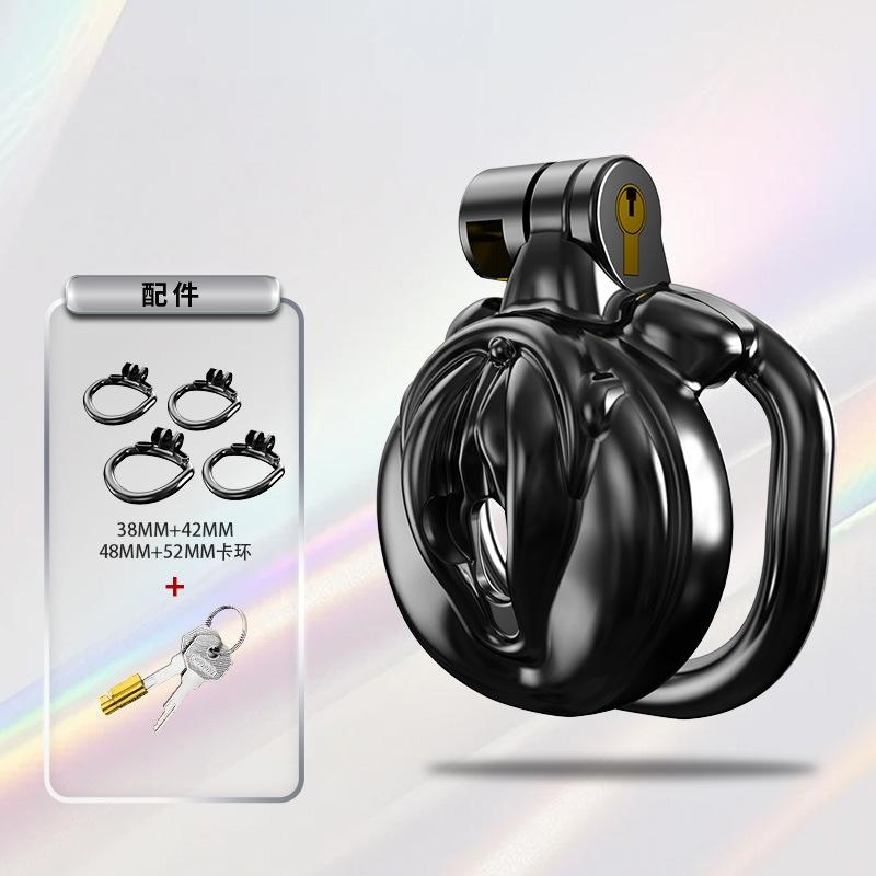 Male Chastity Cage Resin Breathable Design Secure Lock Anti Removal Discreet Device Adjustable Ring Personal Wellness Adult Toy