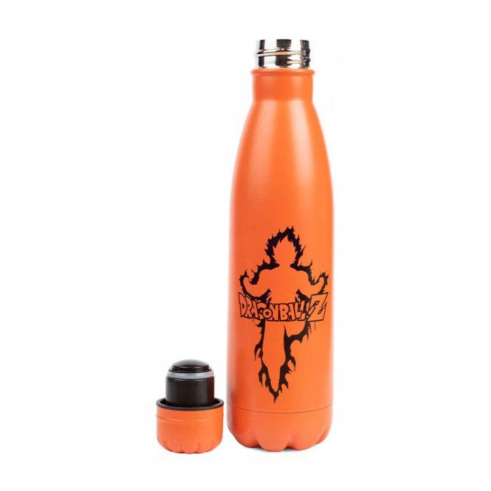 Bouteille - dragon ball z - goku - acier inoxydable - 500 ml - orange