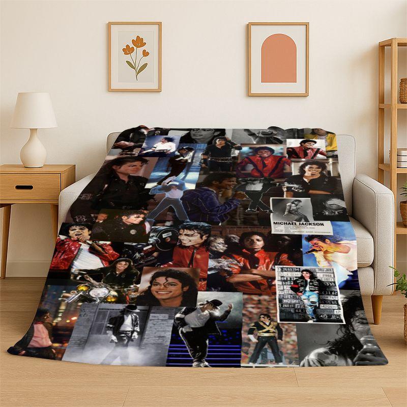 Re della Pop Star MJ Michael Jackson Coperta di Flanella Morbida Calda Coperta da Divano per Camera da Letto Soggiorno Letto Viaggio Campeggio Picnic