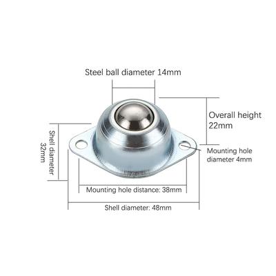 Metal Steel Ball Caster Wheel Universal Eye Round Wheel Hardware Accessories