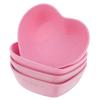 4 Pcs Sauce Dipping Bowls Appetizer Plates Condiment Dish Heart-shaped Tasting Dishes