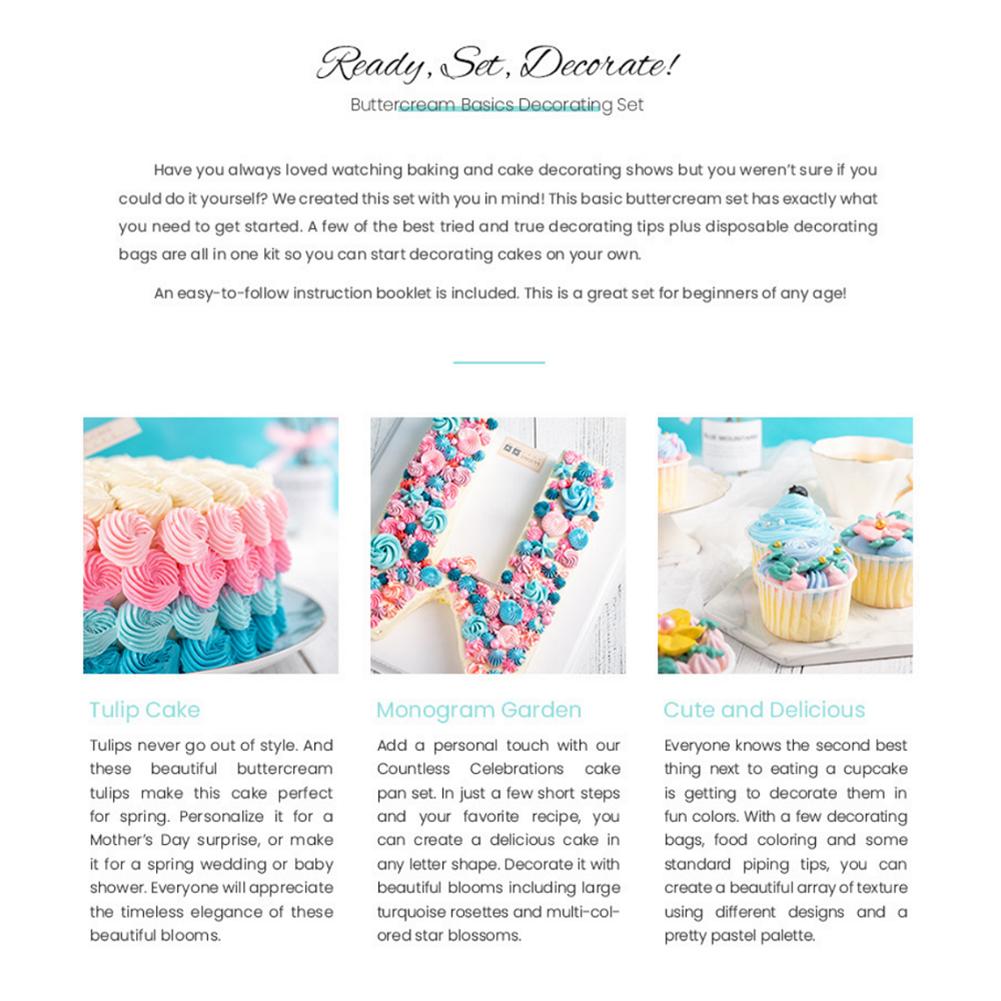 Kuchen Dekorations Spritztülle Edelstahl Backwerkzeuge Für Cupcakes Kuchen Kekse Gebäck Dekor