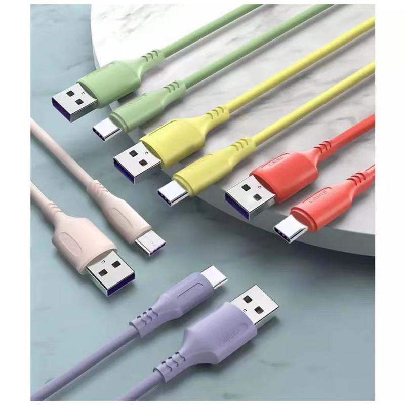 

Macaron-Style Fast Charging Cable: Micro USB, Type-C & iPhone Compatible Type-C