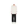 Y-3 Letter Print Crew Neck Long Sleeve T-Shirt Men Tops White IQ2147