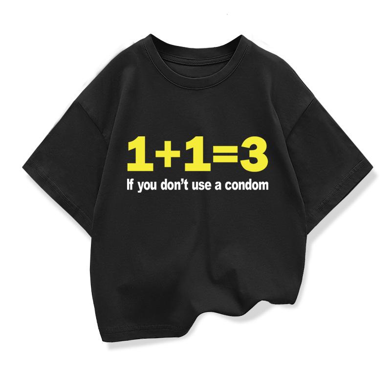 Kids' Polyester T-Shirt with Fun Digital Print Casual Loose Street Style Trendy Children's Tee Round Neck Boys' Top
