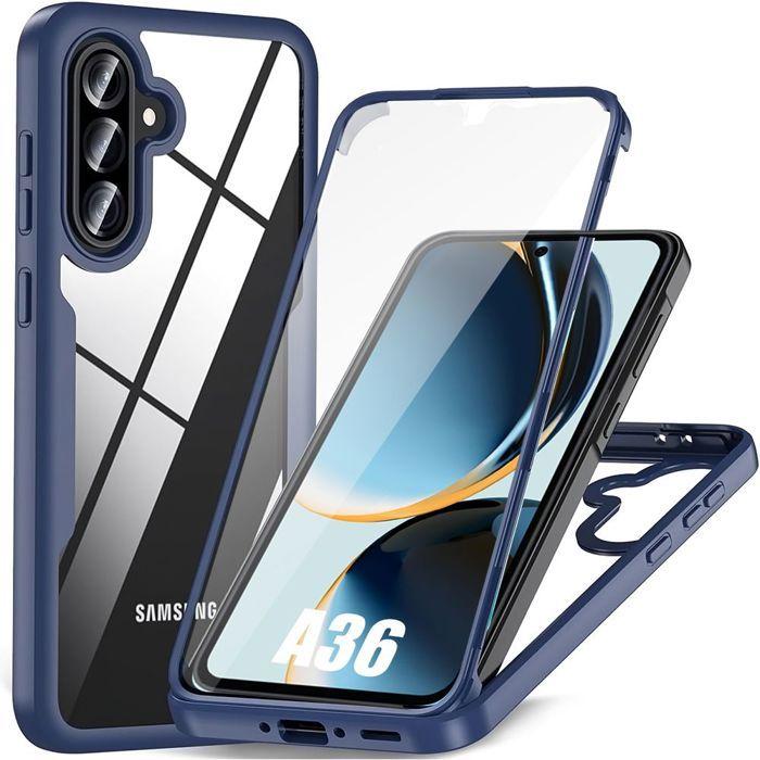 Coque pour Samsung Galaxy A36 5G - Protection Antichoc 360° - Bleu Marine - BOOLING®