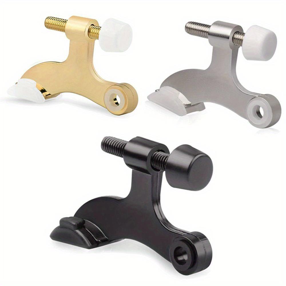 Rubber Hinge Pin New Zinc Alloy Bumper Damper Hidden Doorstops Thicken Adjustable Door Stopper Door