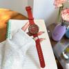 High-End Cream Canvas Strap Quartz Watch - Korean Style Fashion for Girls