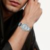 Casio simple and elegant quartz movement stainless steel strap Japanese and Korean watch men's watch silver dial MTP-V005D-7B