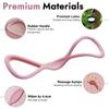 Figure 8 Resistance Bands with Handles, 15/25/35 Lbs (15×2+25+35), Portable Full-Body Workout Bands for Yoga, Pilates, Stretching – Compatible with