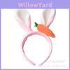 Fashionable Easter Bunny Ear Hairband With Carrot Rabbit Accent