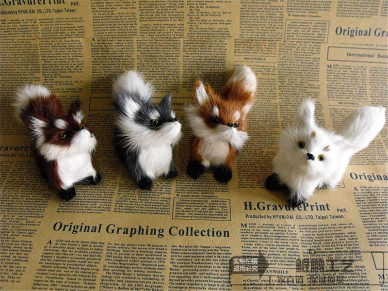 Mini Decorative White Wolf Plush Toy Mini Decorative White Wolf Plush
